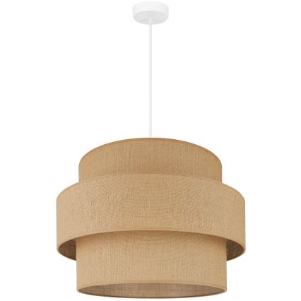 Brilagi - Függeszték SPACE YUTE kábelre 1xE27/15W/230V átm. 50 cm bézs/fehér
