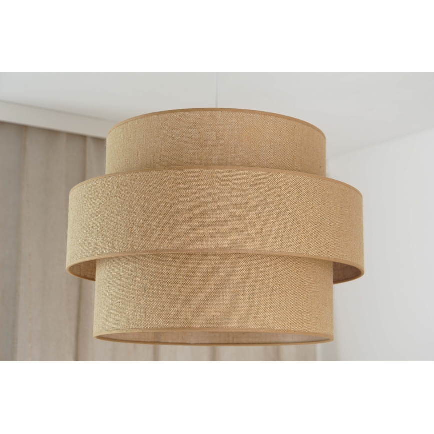 Brilagi - Függeszték SPACE YUTE kábelre 1xE27/15W/230V átm. 50 cm bézs/fehér