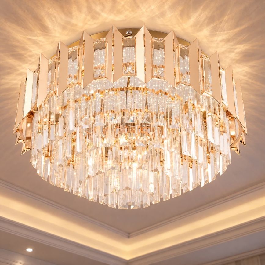 BRILAGI - LED fényerőszabályozható mennyezeti lámpatest SPECTRA LED/45W/230V 3000-6000K átmérő 48 cm aranyszínű + távirányítóval