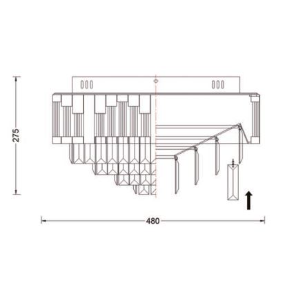 Brilagi - LED fényerőszabályozható mennyezeti lámpatest SPECTRA LED/45W/230V 3000-6000K átmérő 48 cm aranyszínű + távirányítóval