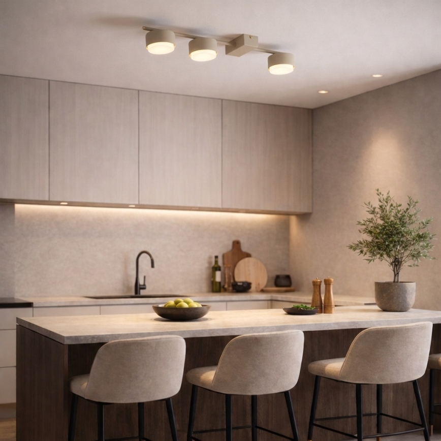 Brilagi - Spotlámpa 3xGX53/12W/230V bézs