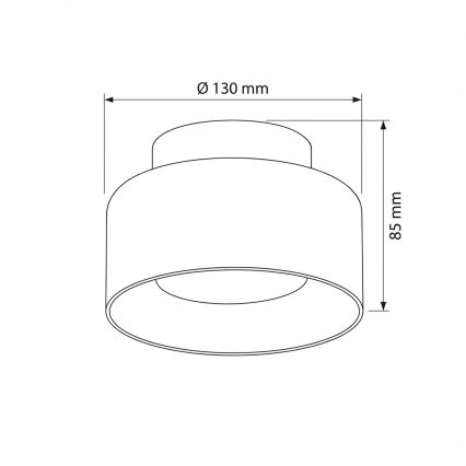 Brilagi - Spotlámpa AURA LUX 1xGX53/30W/230V átm. 13 cm arany
