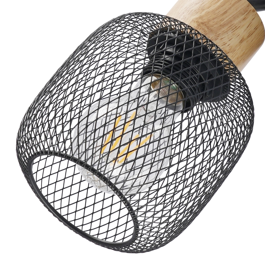 Brilagi - Spotlámpa BASKLITE 4xE27/15W/230V fa/fekete