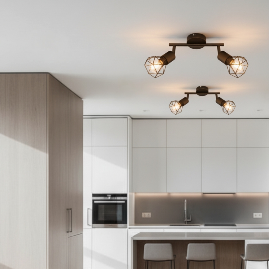 Brilagi - Spotlámpa CAGE 2xE14/40W/230V