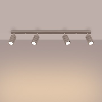 Brilagi - Spotlámpa CRESTO 4xGU10/10W/230V taupe