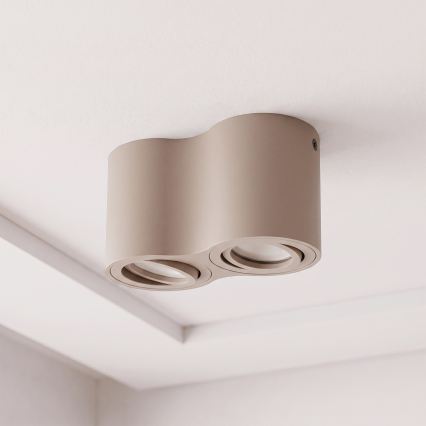 BRILAGI - Spotlámpa MIA DOUBLE 2xGU10/30W/230V bézs