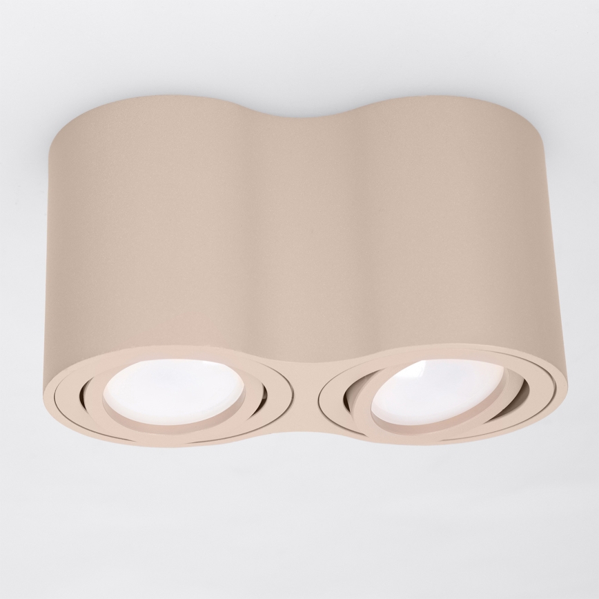 BRILAGI - Spotlámpa MIA DOUBLE 2xGU10/30W/230V bézs