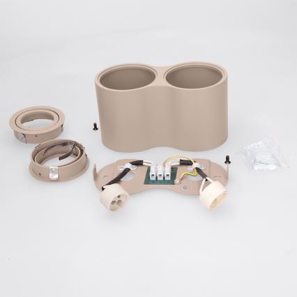 BRILAGI - Spotlámpa MIA DOUBLE 2xGU10/30W/230V bézs