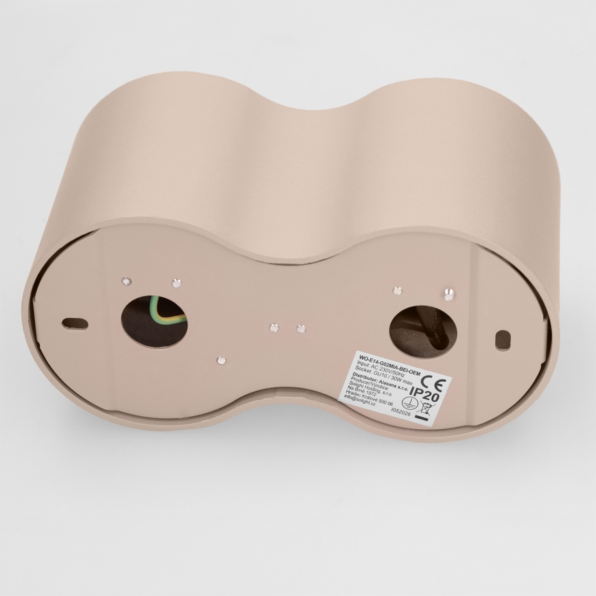 BRILAGI - Spotlámpa MIA DOUBLE 2xGU10/30W/230V bézs