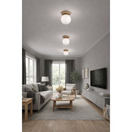 Brilagi - Spotlámpa MILO ECRU 1xE27/60W/230V bézs/arany