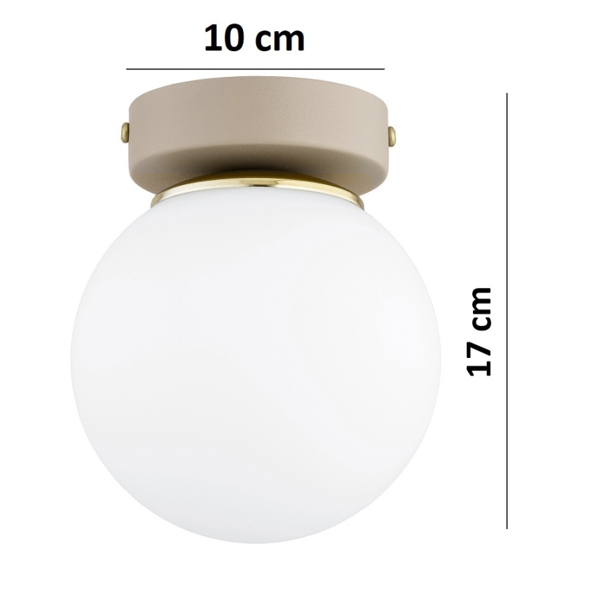 Brilagi - Spotlámpa MILO ECRU 1xE27/60W/230V bézs/arany