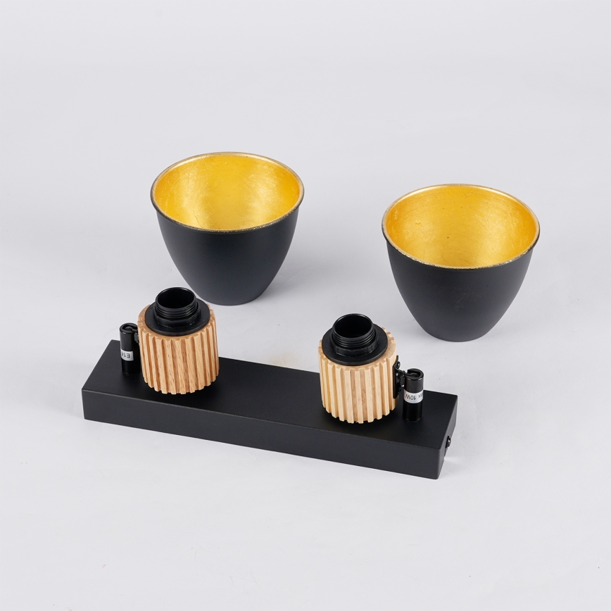 Brilagi - Spotlámpa ODENSE 2xE14/10W/230V fa/fekete