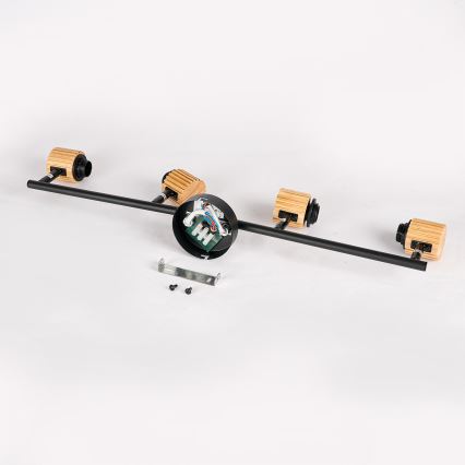 Brilagi - Spotlámpa ODENSE 4xE14/10W/230V fa/fekete