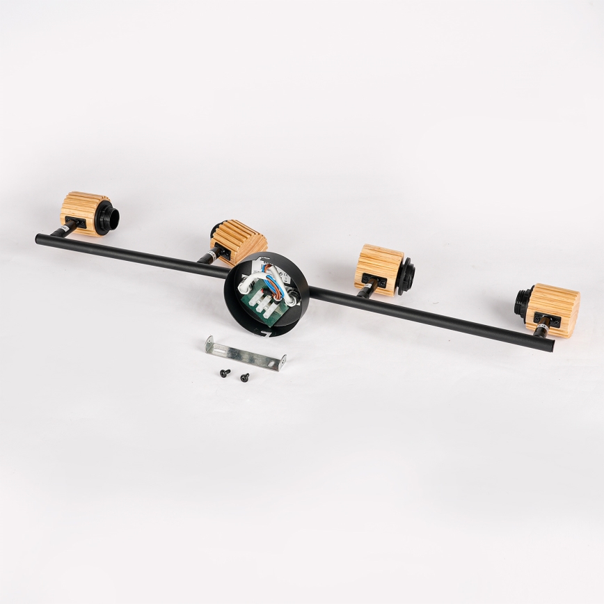 Brilagi - Spotlámpa ODENSE 4xE14/10W/230V kaucsukfa/fekete