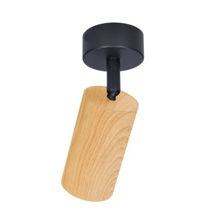 Brilagi - Spotlámpa SELE 1xGU10/30W/230V fekete/tölgy dekor