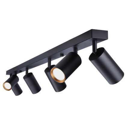 Brilagi - Spotlámpa SELE 6xGU10/30W/230V fekete/arany