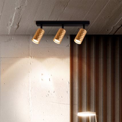 Brilagi - Spotlámpa SELE DIAMANT 3xGU10/30W/230V arany