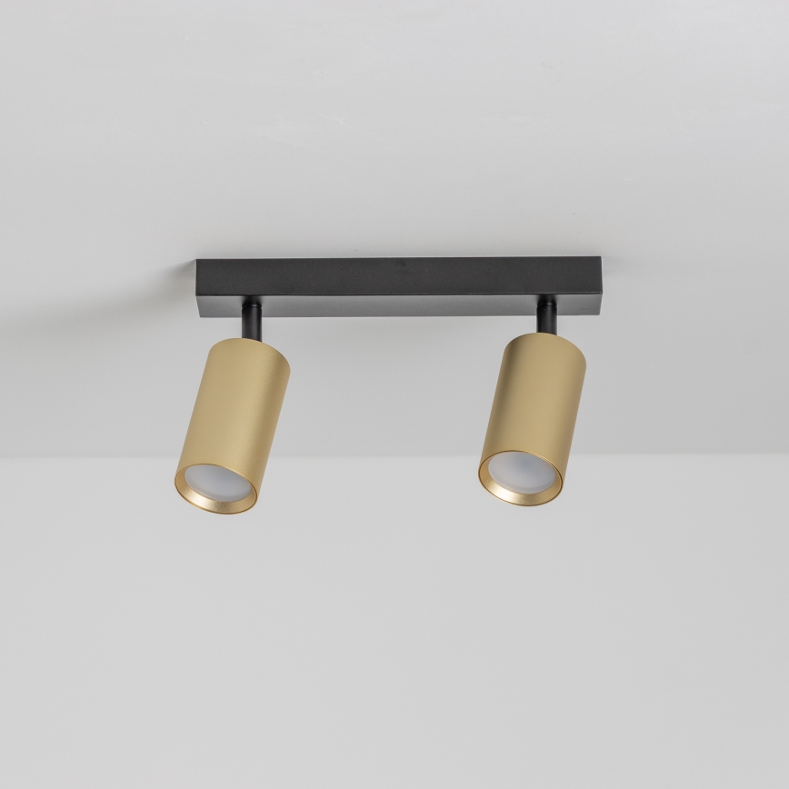 Brilagi - Spotlámpa SELE GOLDEN 2xGU10/30W/230V fekete/arany
