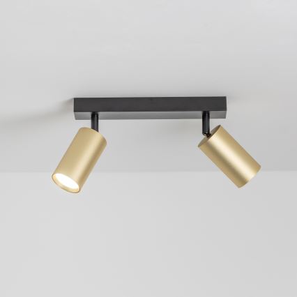 Brilagi - Spotlámpa SELE GOLDEN 2xGU10/30W/230V fekete/arany