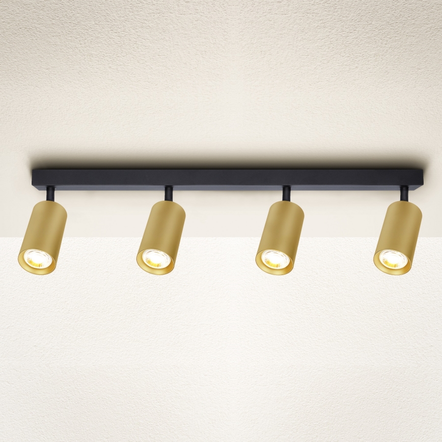 Brilagi - Spotlámpa SELE GOLDEN 4xGU10/30W/230V fekete/arany