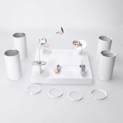 Brilagi - Spotlámpa SELE SQUARE 4xGU10/30W/230V fehér