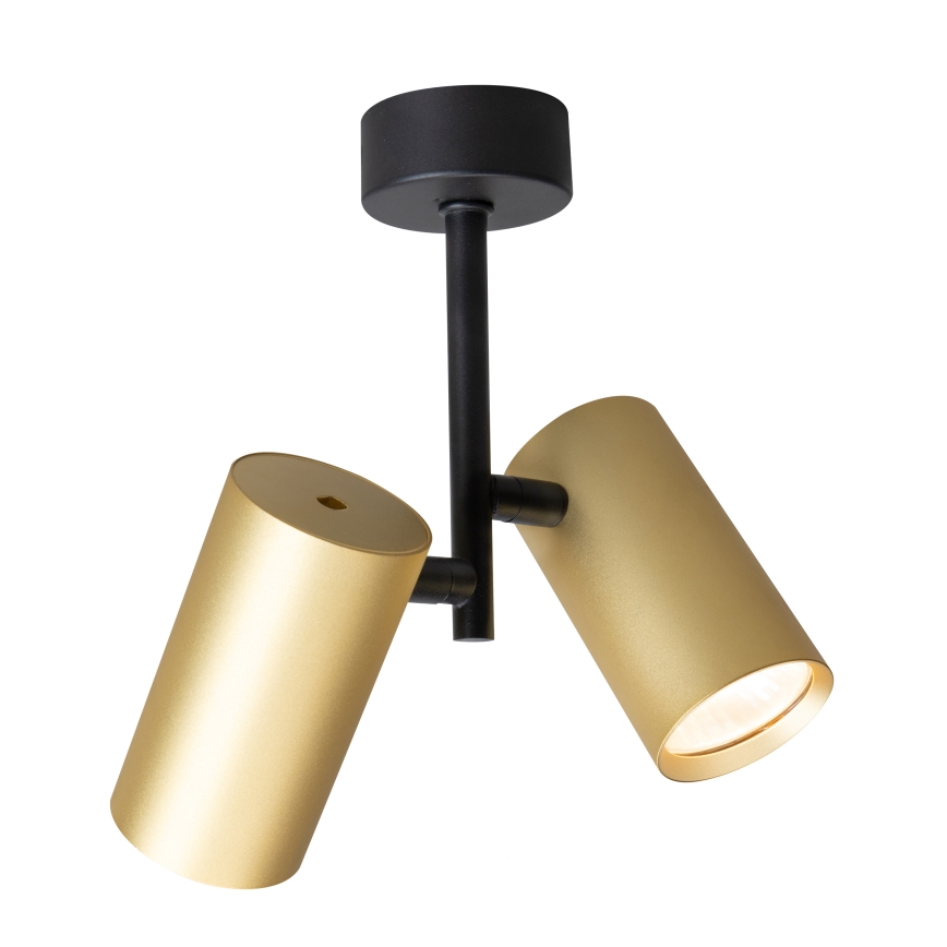 Brilagi - Spotlámpa SELE VERTICAL 2xGU10/30W/230V fekete/arany