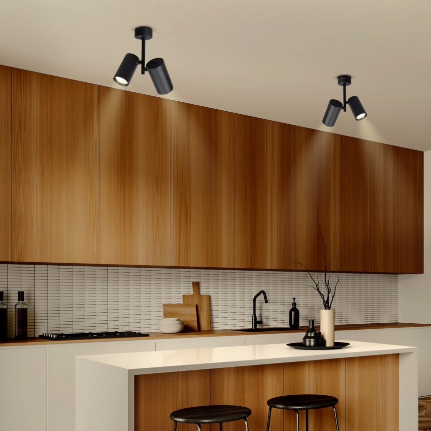 Brilagi - Spotlámpa SELE VERTICAL 2xGU10/30W/230V fekete