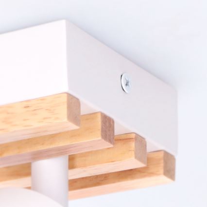 Brilagi - Spotlámpa SELE WOOD ACOUSTIC 3xGU10/30W/230V fehér/fa