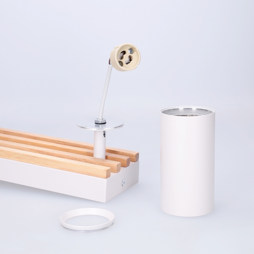 Brilagi - Spotlámpa SELE WOOD ACOUSTIC 3xGU10/30W/230V fehér/fa