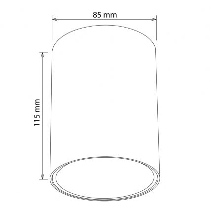BRILAGI - Spotlámpa TRINE 1xGU10/30W/230V barna