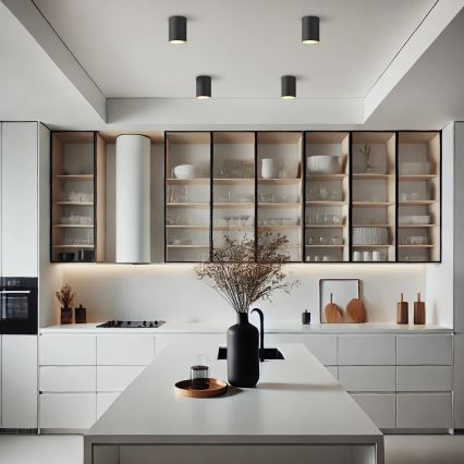 Brilagi - Spotlámpa TRINE 1xGU10/30W/230V fekete/arany