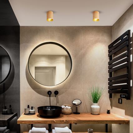 Brilagi - Spotlámpa TRINE 1xGU10/30W/230V tölgy dekor