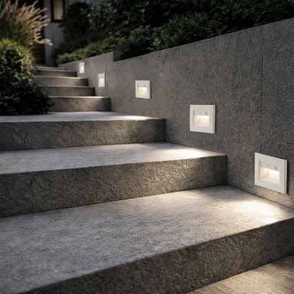 Brilagi - LED lépcsővilágító érzékelővel STEP LIGHT LED/1,5W/230V IP44 fehér