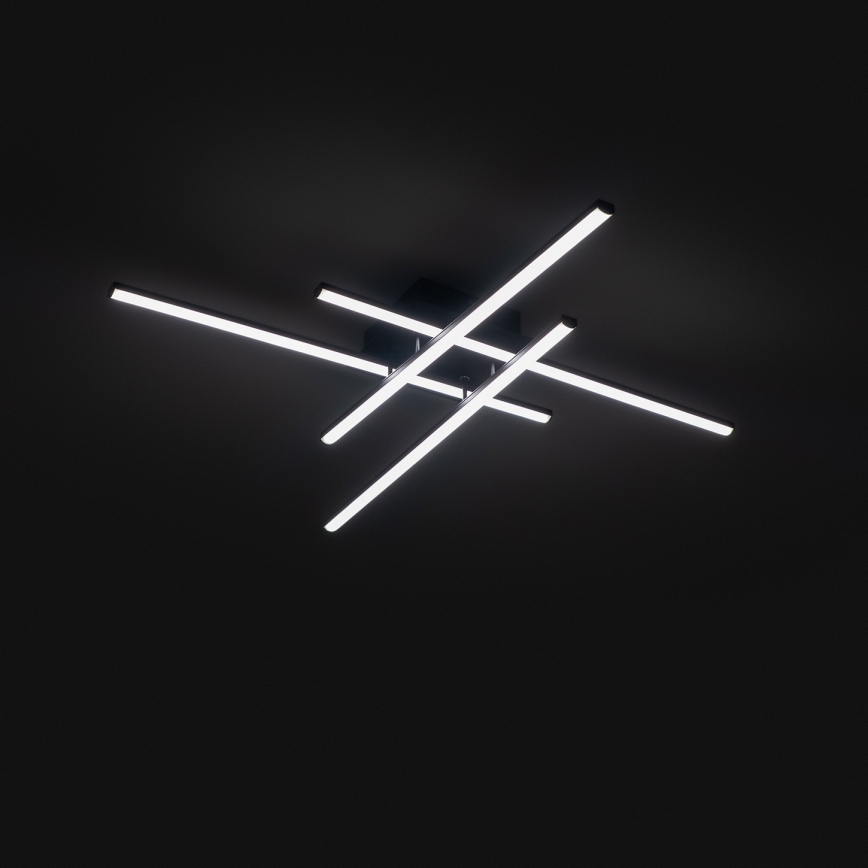 Brilagi - LED mennyezeti lámpatest STRIPES LED/37W/230V 68x68 cm fekete