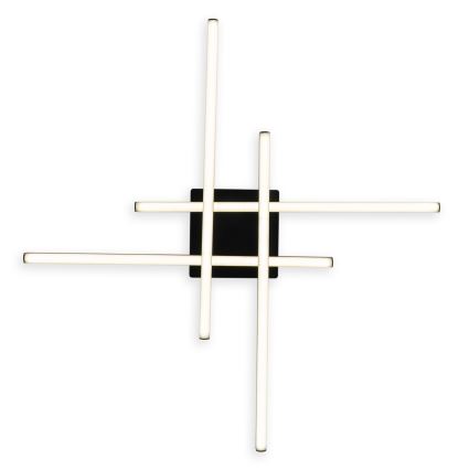 Brilagi - LED mennyezeti lámpatest STRIPES LED/37W/230V 68x68 cm fekete