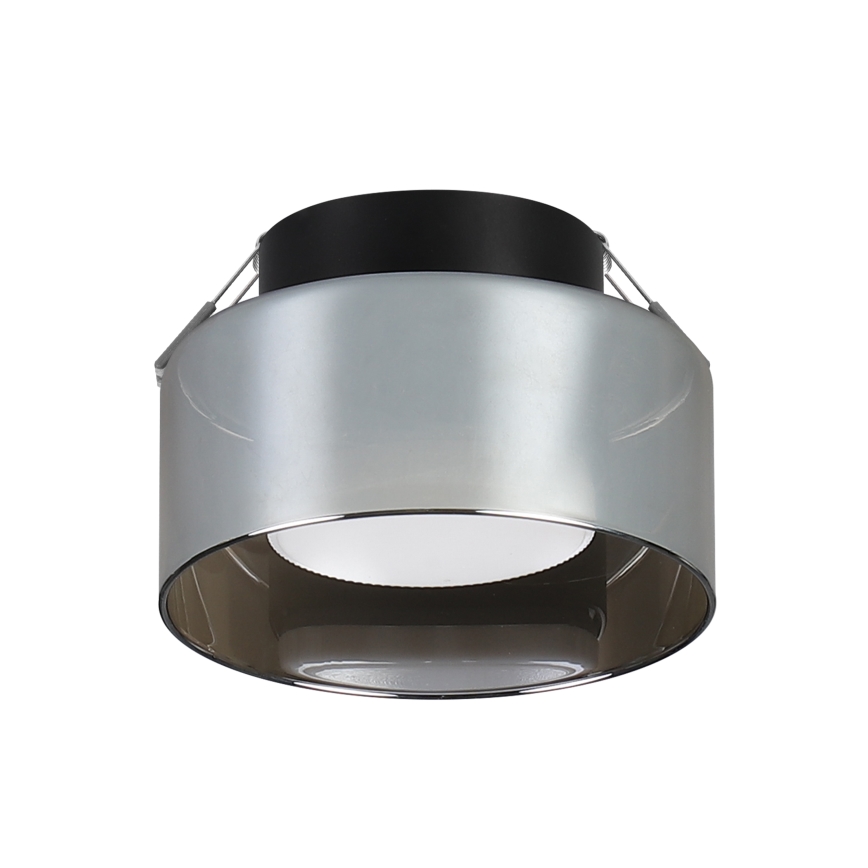 Brilagi - Süllyesztett mennyezeti lámpatest AURA LUX 1xGX53/30W/230V átm. 13 cm fekete/füstszínű