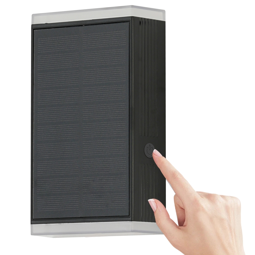 Brilagi - LED napelemes fali lámpa SUN GUARD LED/2W/3,7V 2000 mAh IP45