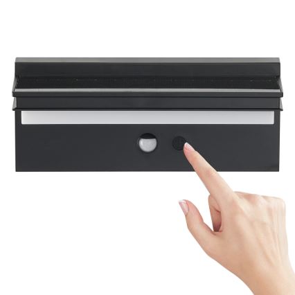 Brilagi - LED napelemes fali lámpa érzékelővel SUN SENSE LED/10W/3,7V 4000 mAh IP44