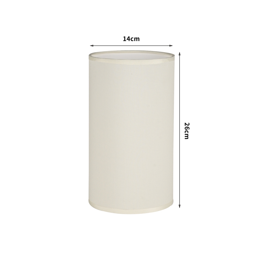 Brilagi - TABLON E27 asztali lámpa búra, átmérő 14 cm, krémszínű