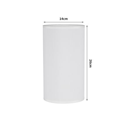 Brilagi - TABLON E27 asztali lámpához való búra, átmérő 14 cm, fehér