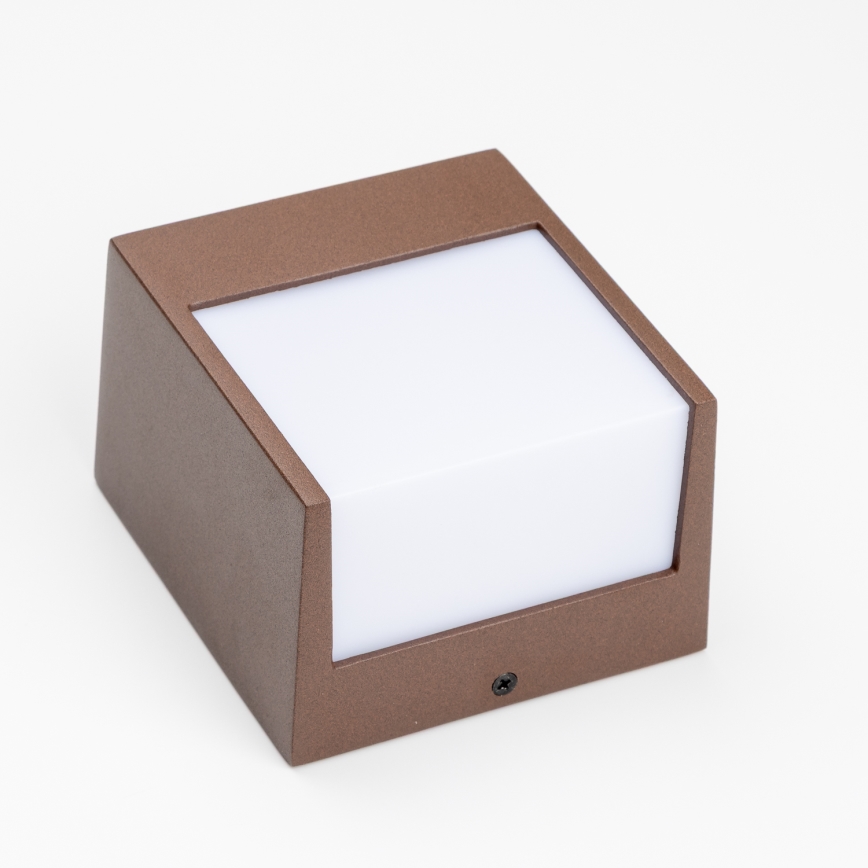 BRILAGI - TERNI LED/12W/230V kültéri fali lámpatest barna IP44