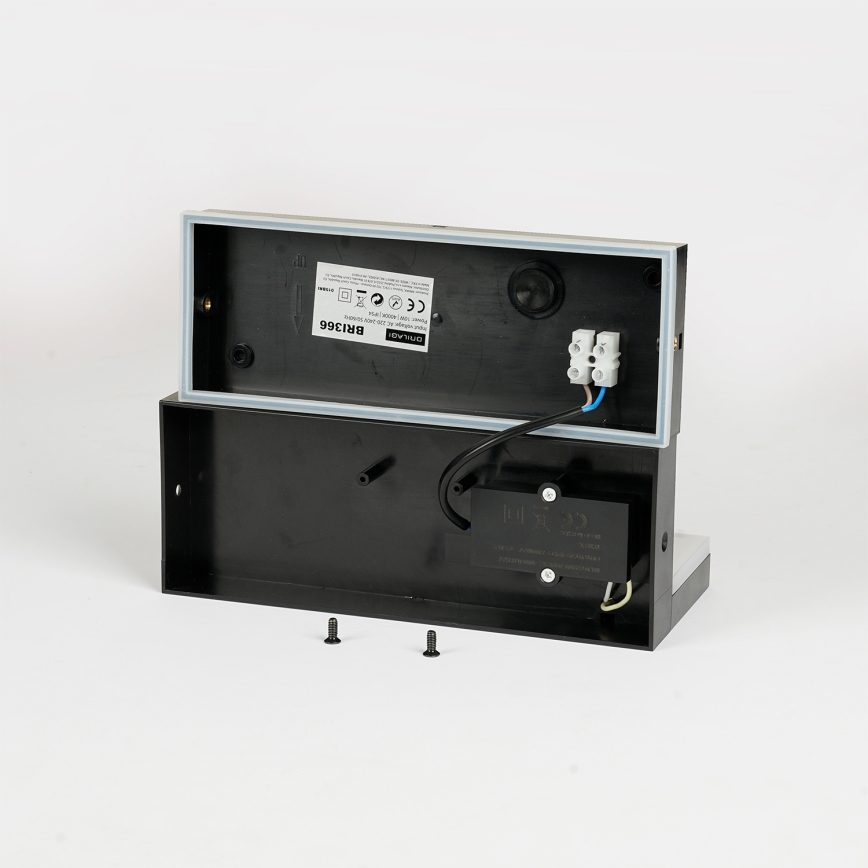 Brilagi - TESSI LED/10W/230V fekete kültéri fali lámpatest IP54