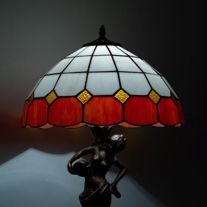 Brilagi - Tiffany ólomüveg asztali lámpa SIENNA 1xE27/60W/230V
