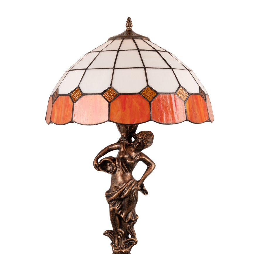 Brilagi - Tiffany ólomüveg asztali lámpa SIENNA 1xE27/60W/230V