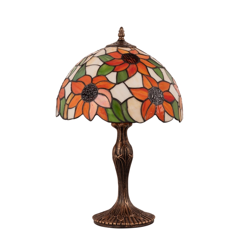 Brilagi - Tiffany ólomüveg asztali lámpa SUNFLOWER 1xE27/60W/230V