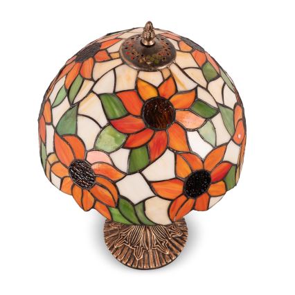 Brilagi - Tiffany ólomüveg asztali lámpa SUNFLOWER 1xE27/60W/230V