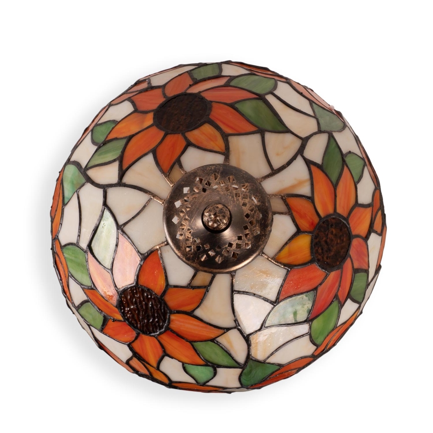 Brilagi - Tiffany ólomüveg asztali lámpa SUNFLOWER 1xE27/60W/230V