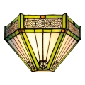 BRILAGI - Tiffany ólomüveg fali lámpa EMERALD 1xE14/40W/230V