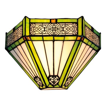 BRILAGI - Tiffany ólomüveg fali lámpa EMERALD 1xE14/40W/230V
