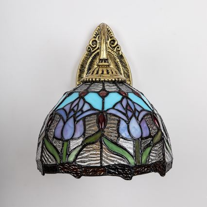 Brilagi - Tiffany ólomüveg falilámpa LORAS 1xE27/40W/230V